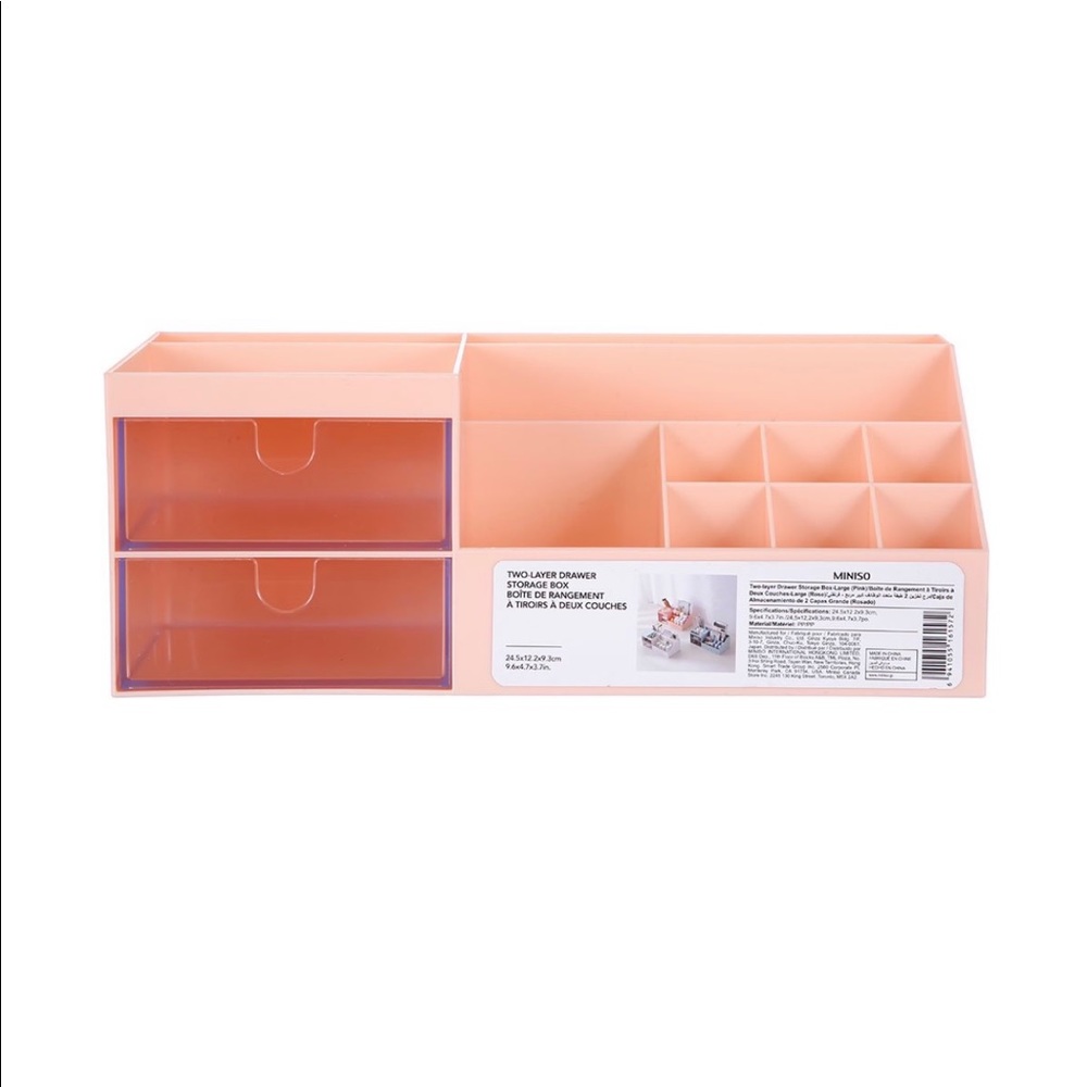 Miniso Two-Layer Drawer Storage Box